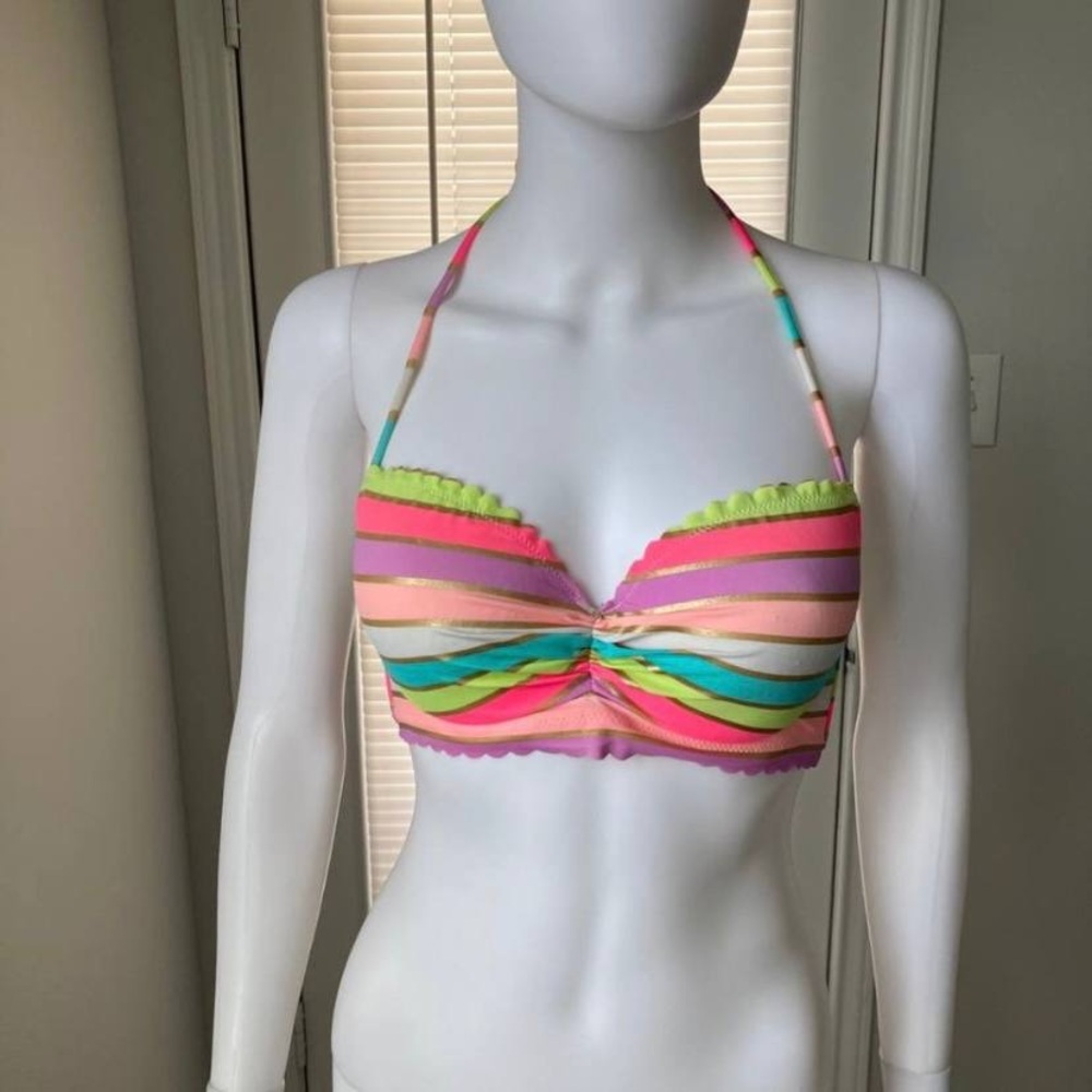 Victoria’s Secret Neon Dream Halter Bralette Sz 32D